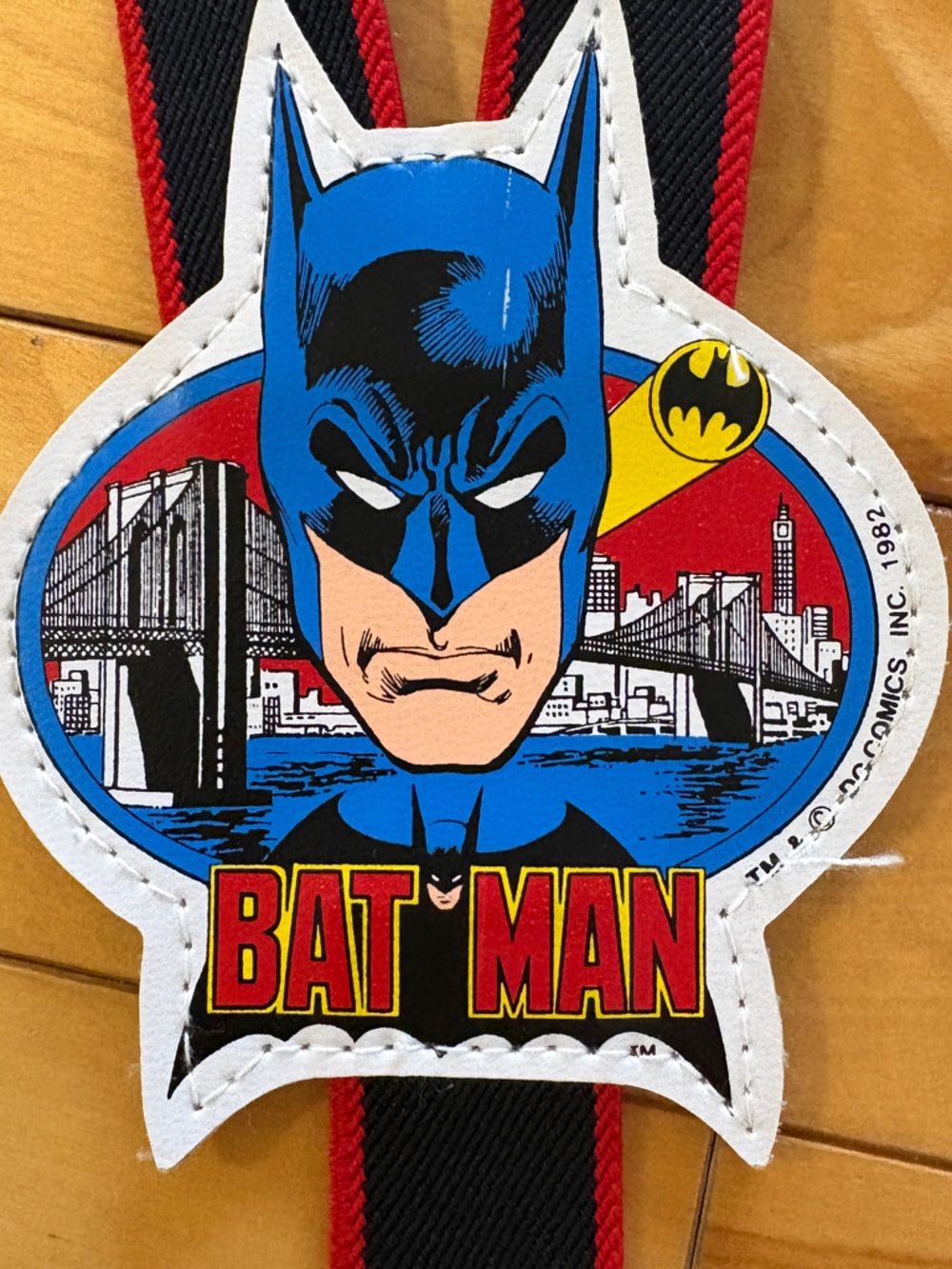 Boys Batman Suspenders Vintage 1982 DC Comics Collectible 80s